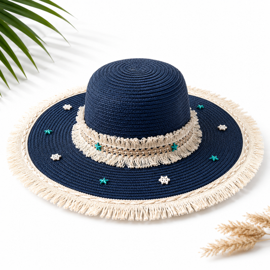 Women's Large Sun Hat (Blue)