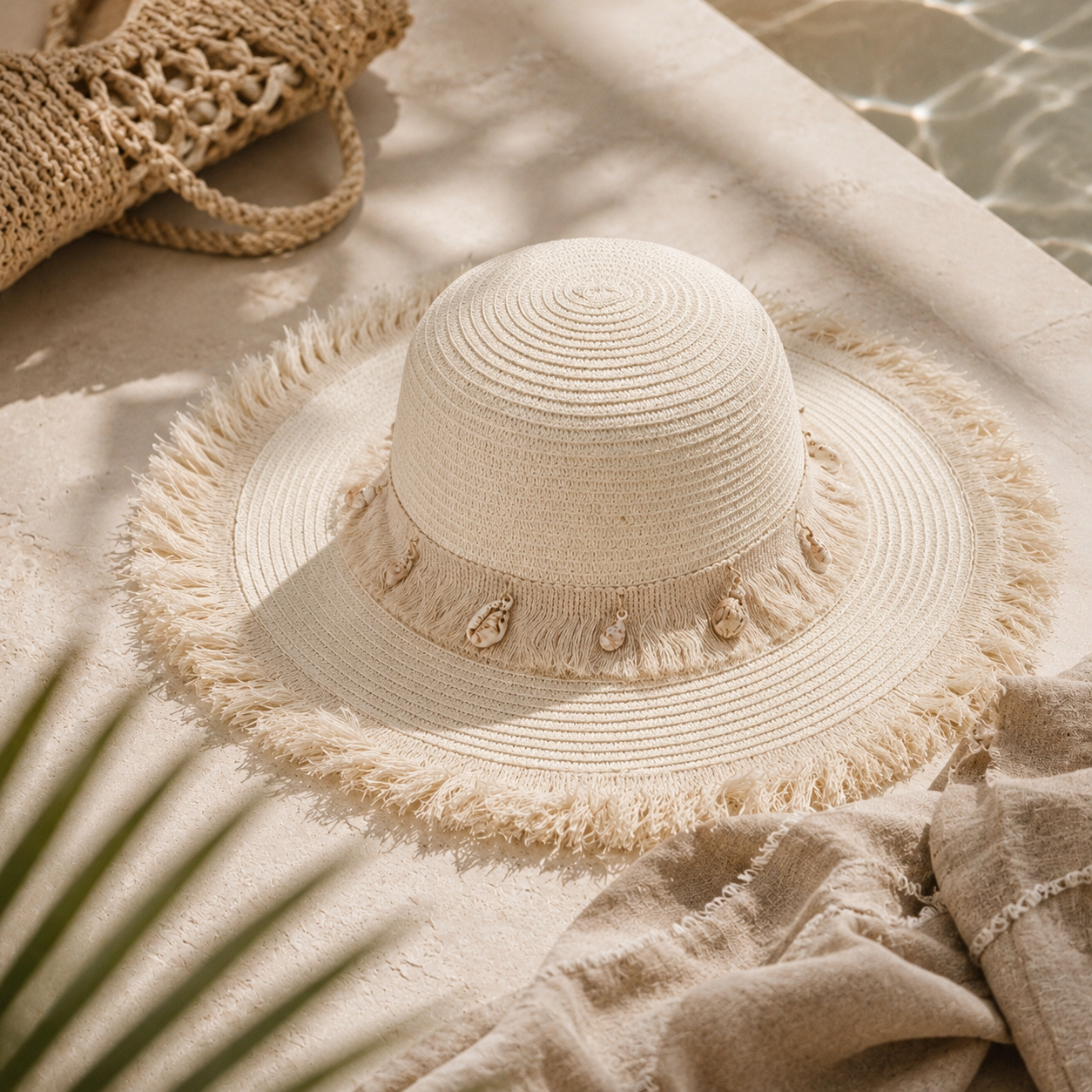 Women's Large Sun Hat (White Angel)