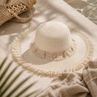 Women's Large Sun Hat (White Angel)