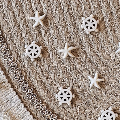 Cordon Half-Circle Clutch Bag (Seashell)