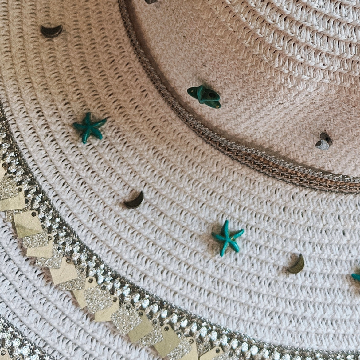 Women's Large Sun Hat (Sky Hints)