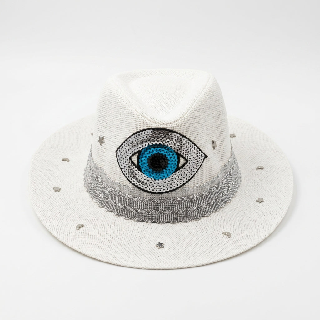 Women's Cowboy Sun Hat (White Eye)