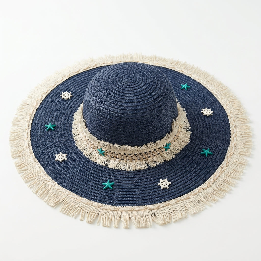 Women's Large Sun Hat (Blue)