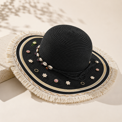 Women's Large Sun Hat (Black)