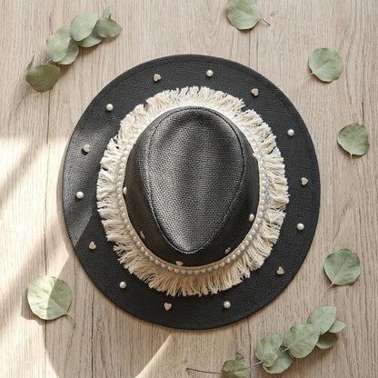 Women's Cowboy Sun Hat (Black Diamond)