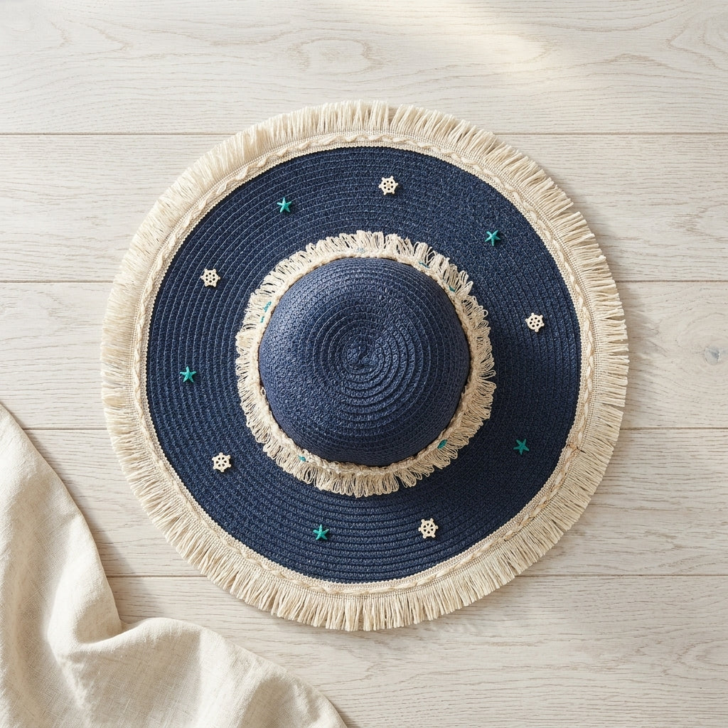 Women's Large Sun Hat (Blue)
