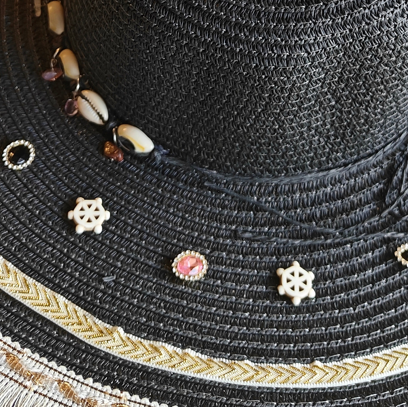 Women's Large Sun Hat (Black)