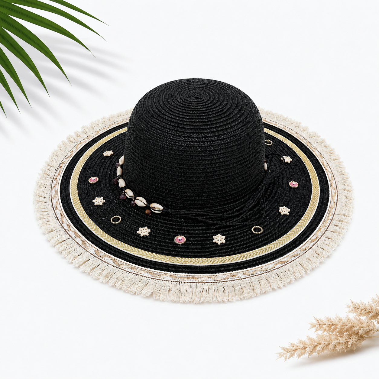 Women's Large Sun Hat (Black)