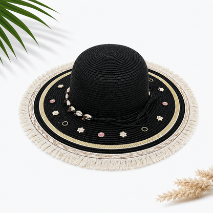 Women's Large Sun Hat (Black)