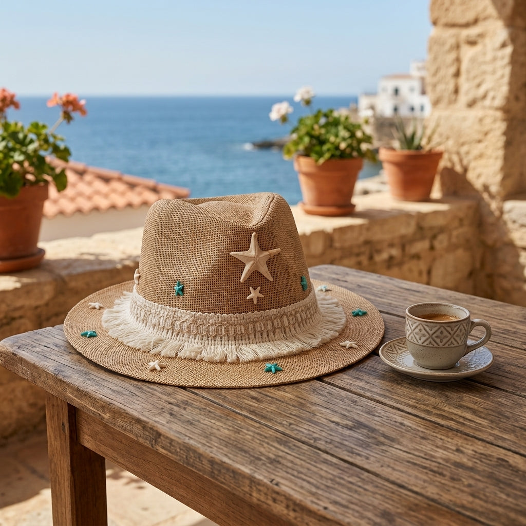 Women's Cowboy Sun Hat (Emerald Sea)