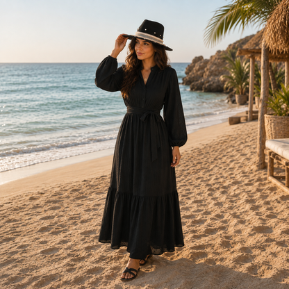 Women's Cowboy Sun Hat (Black Diamond)