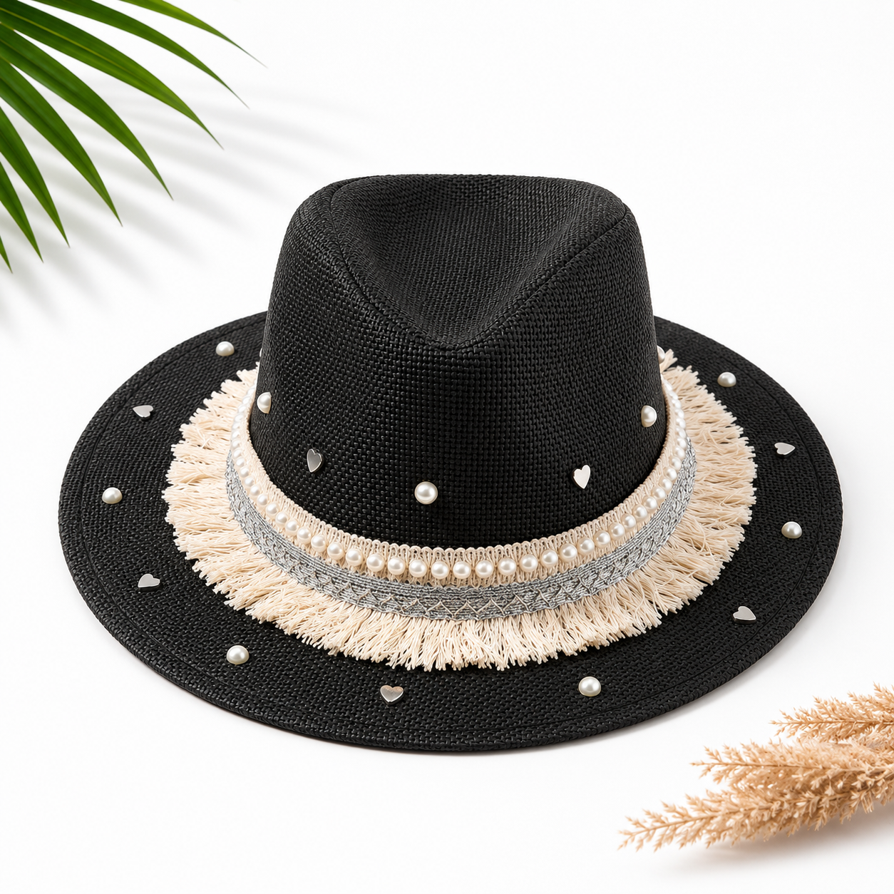 Women's Cowboy Sun Hat (Black Diamond)