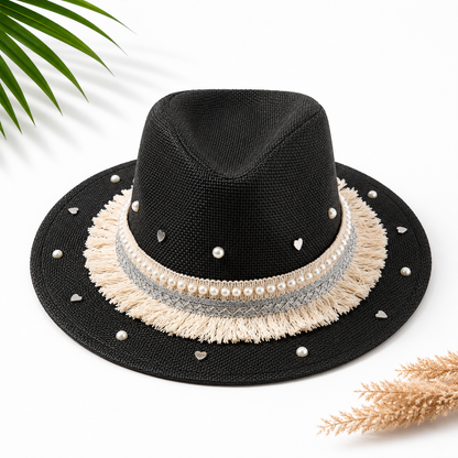 Women's Cowboy Sun Hat (Black Diamond)