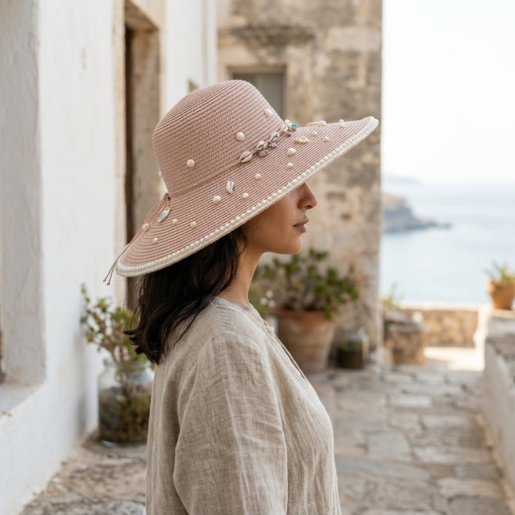 Women's Large Sun Hat (Rose)