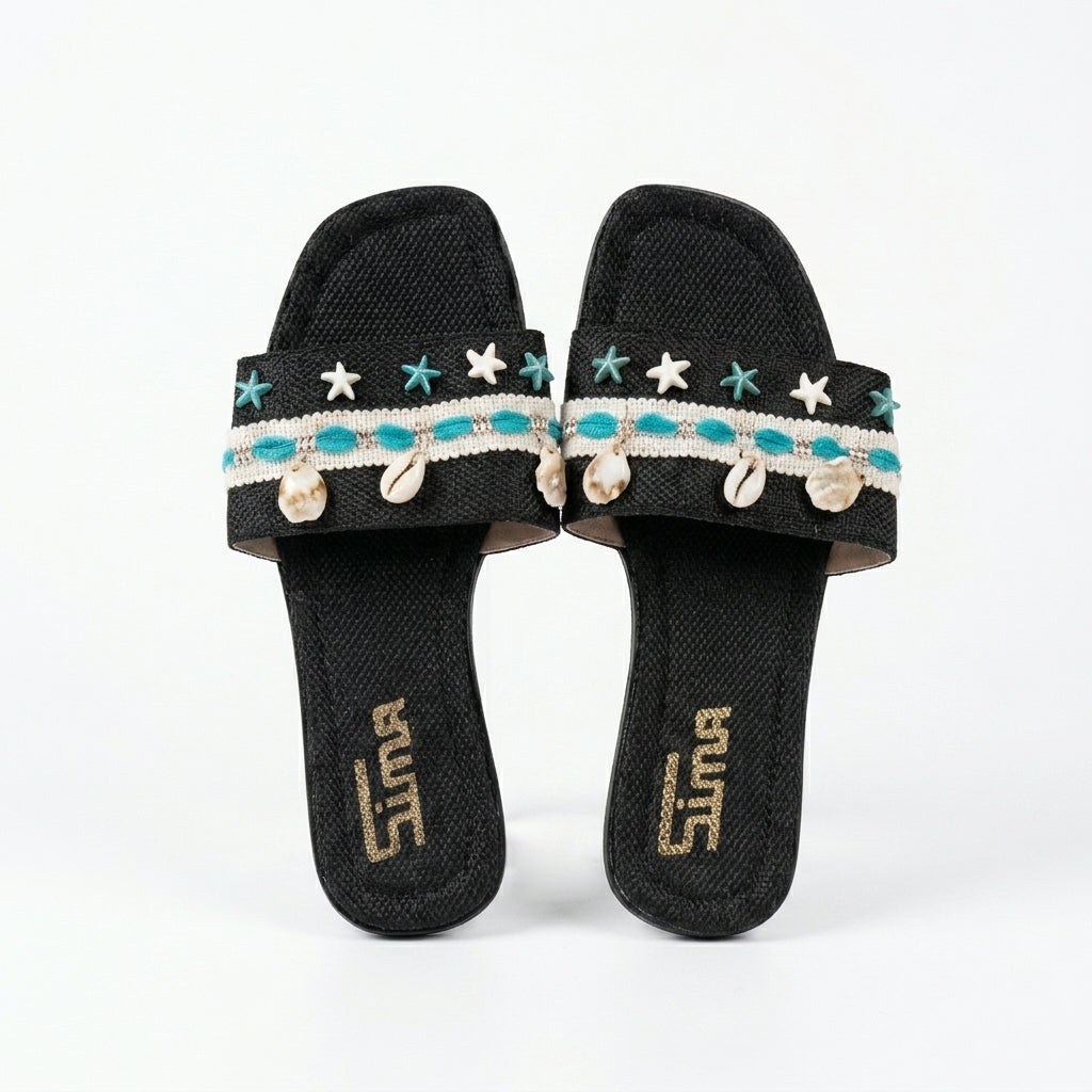 Sun Hat + Clutch Bag + Slippers + 1 FREE metal strap (COMBO)
