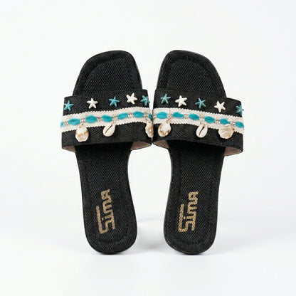 Sun Hat + Clutch Bag + Slippers + 1 FREE metal strap (COMBO)