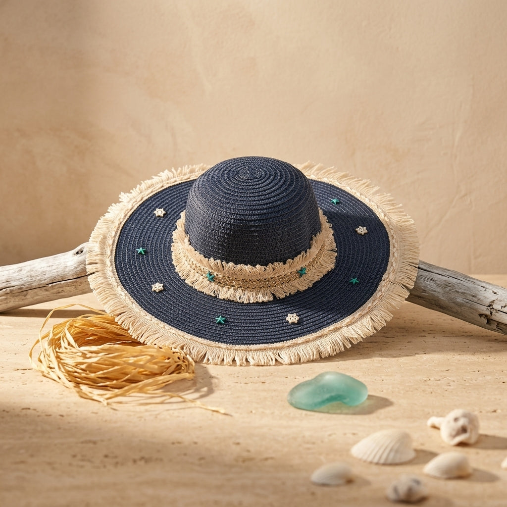 Women's Large Sun Hat (Blue)